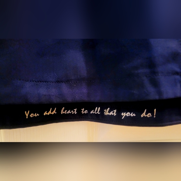 Healing Hands 2-pocket Stretch Mandarin Collar Scrub Top Navy XS - Picture 4 of 7